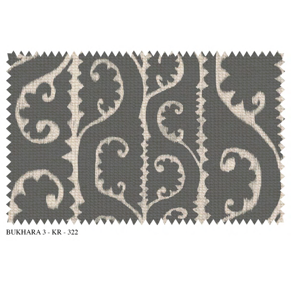 BUKHARA III – KRYPTON  SR NO: KR_322 Premium CUSHION COVER Fabric (Polyester–Linen–Jute Blend)