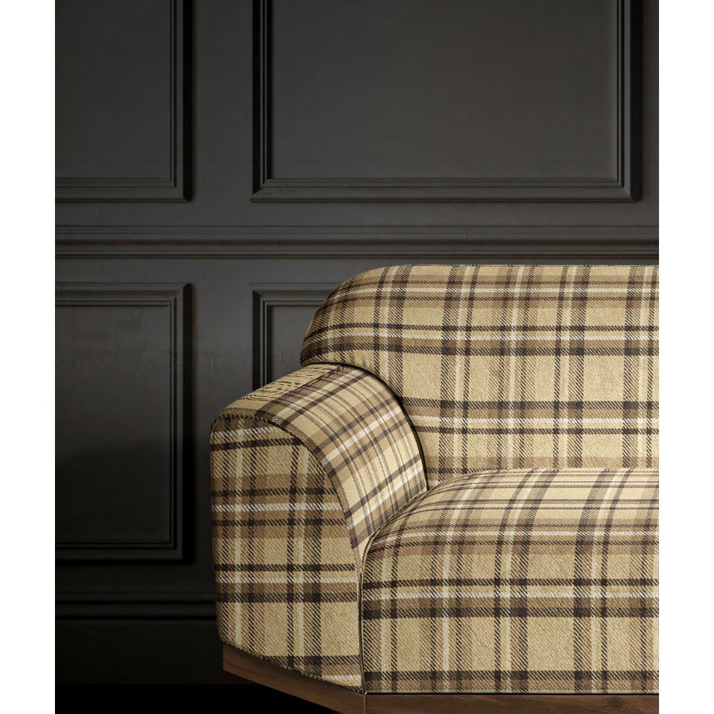 Mulberry II CHECK BEIGE Sofa Febric