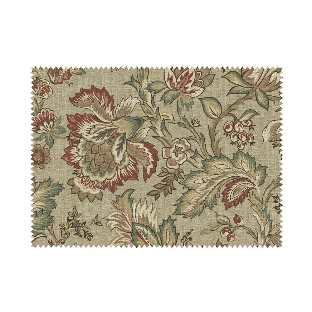 HAVELI PRINTED POLYESTER LINEN CURTAIN  FABRICS CA 02