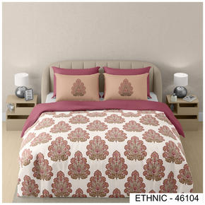 ETHNIC 46104  DIGITAL PRINT COTTON SUPER KING SIZE  BEDSHEET