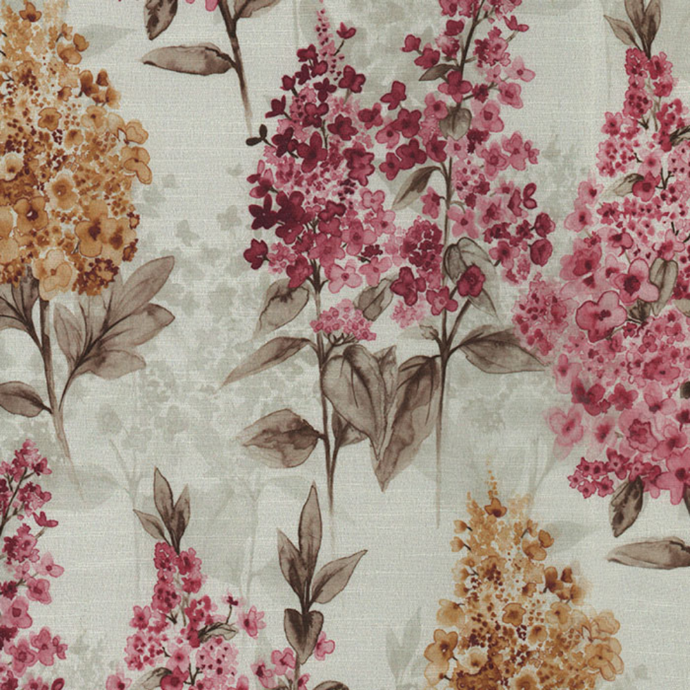 ICON POLYESTER FLOWER PRINT MAIN CURTAIN FABRIC