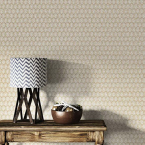 LIBSON GEOMETRIC BEIGE HOME DECOR WALL COVER WALLPAPER