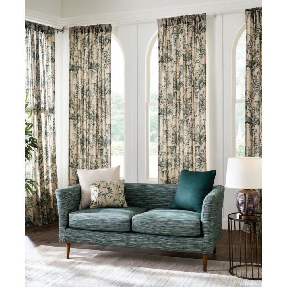 MAYFAIR PRINTED FLOWER COTTON CURTAIN FABRICS