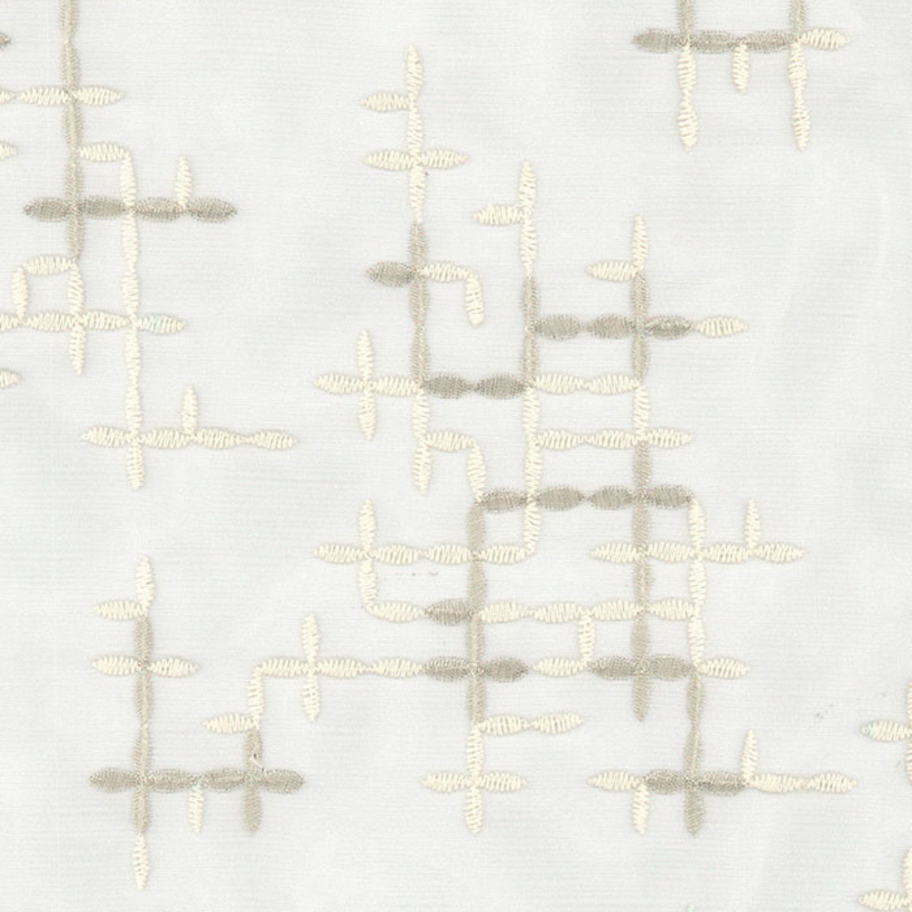 ELEGANT 32502  Embroidery Sheer  Curtain Fabric