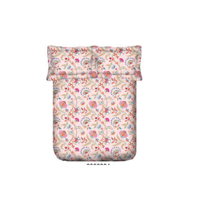 ELDORA AW COTTON PRINTED FLORAL PINK SUPER KING SIZE BEDSHEET
