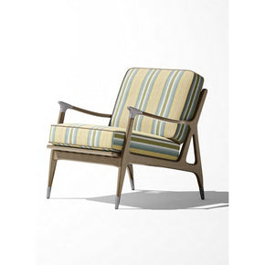 INDIAN SUMMER YELLOW LIGHT BLUE STRIPE SOFA FABRICS