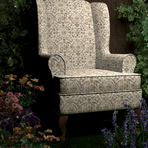 BROWNSTONE  POLYESTER UPHOLSTERY  TEXTURED  FLOWER FABRICS