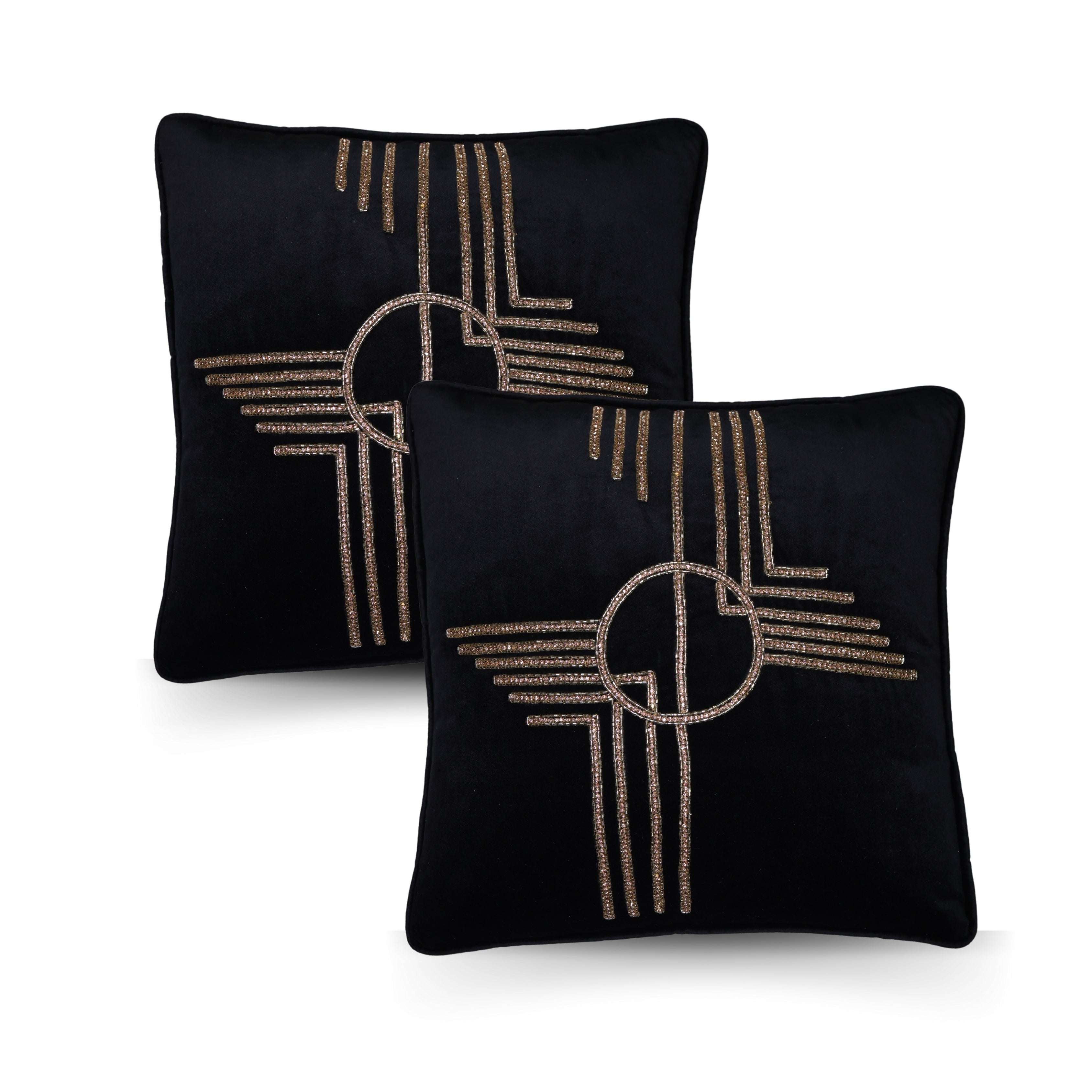 VELVET FABRIC WITH SEQUINCE EMBROIDED DECORATE