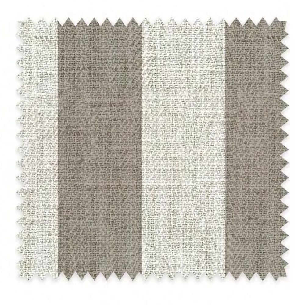 THE WHITE UPHOLSTERY BIG STRIPE  FABRICS  POLYESTER LINEN STRIPE