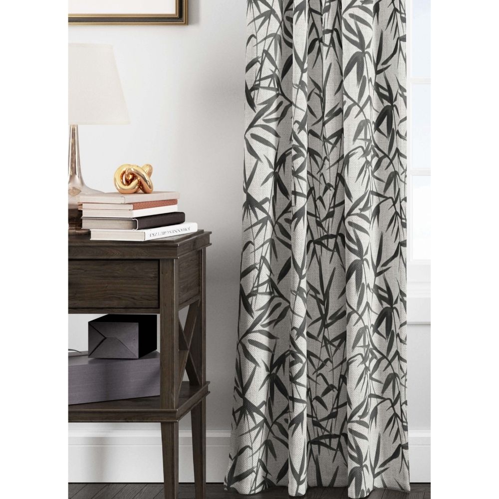THE BLACK CONCEPT II  PRINT LEAF  CURTAIN FABRICS