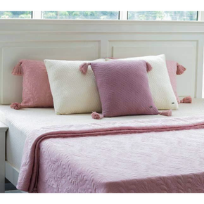Floral King Size Bed Cover & 2 Pillow Covers (Set Of 3)