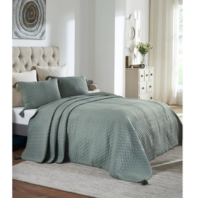 Bubbly King Size Bed Cover & 2 Pillow Covers (Set Of 3)