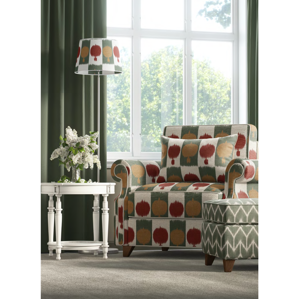 BUKHARA III – KRYPTON  SR NO: KR_323 Premium Upholstery Fabric (Polyester–Linen–Jute Blend)