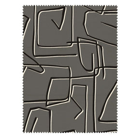 BEYOND BLACK ZIG ZAG GREY POLYESTER SOFA FABRIC