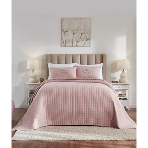 Mathilde King Size Bed Cover & 2 Embroidered Pillow Covers (Set Of 3Pcs