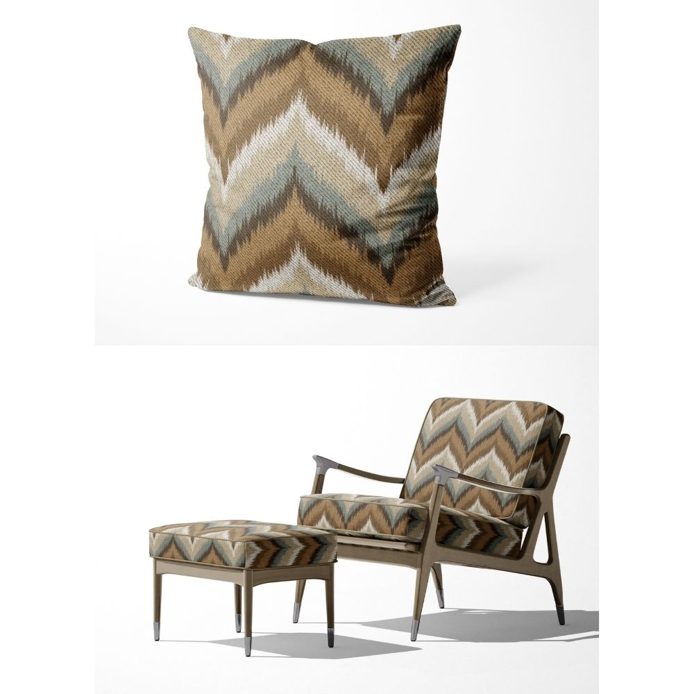 IKAT-II  ZIGZAG UPHOLSTERY AND CUSHION COVER FABRICS