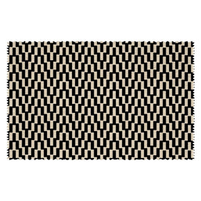 BEYOND BLACK GEOMETRIC ZIGZAG POLYESTER SOFA FABRIC