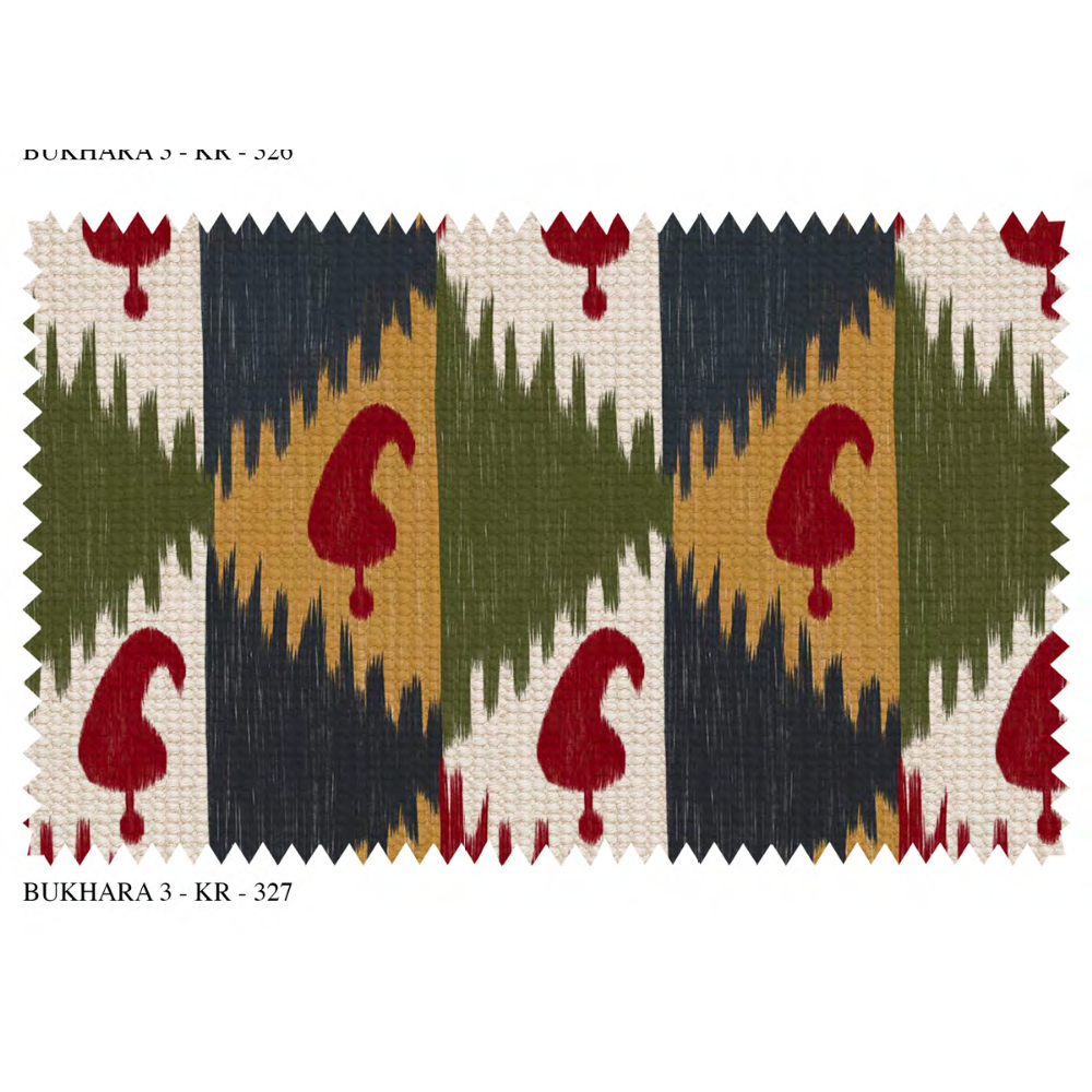 BUKHARA III – KRYPTON  SR NO: KR_327 Premium CUSHION COVER Fabric (Polyester–Linen–Jute Blend)
