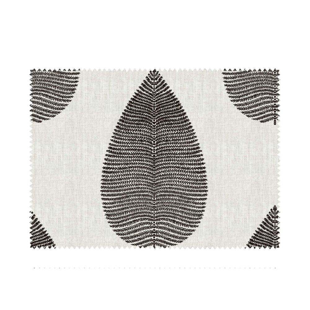 THE BLACK CONCEPT II  PRINT BIG LEAF UPHOLSTERY  FABRICS