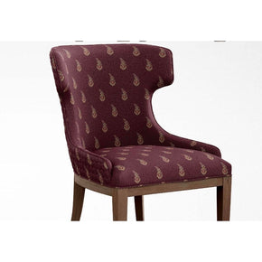 DURBAR VELVETS UPHOLSTERY POLYESTER  GEOMETRIC RED FABRICS 926
