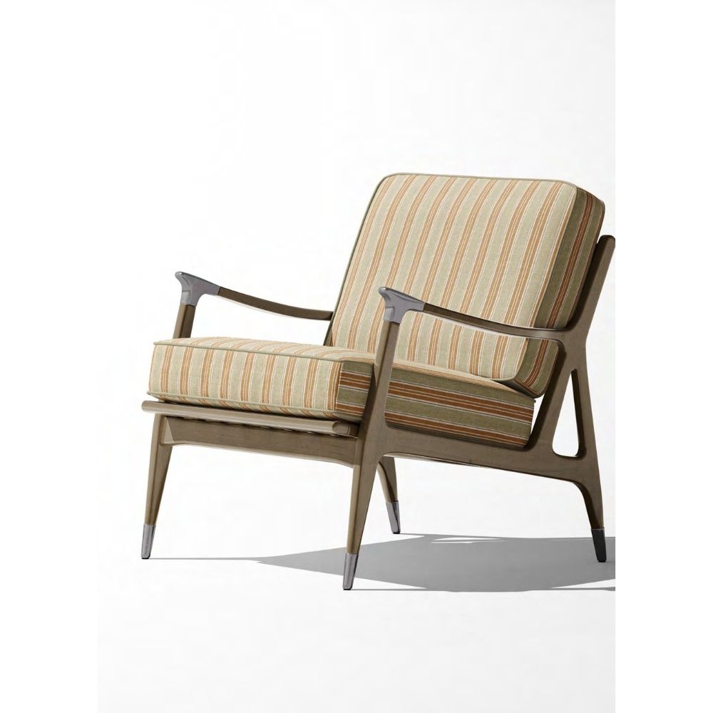 INDIAN SUMMER  BROWN BEIGE STRIPE  SOFA FABRICS
