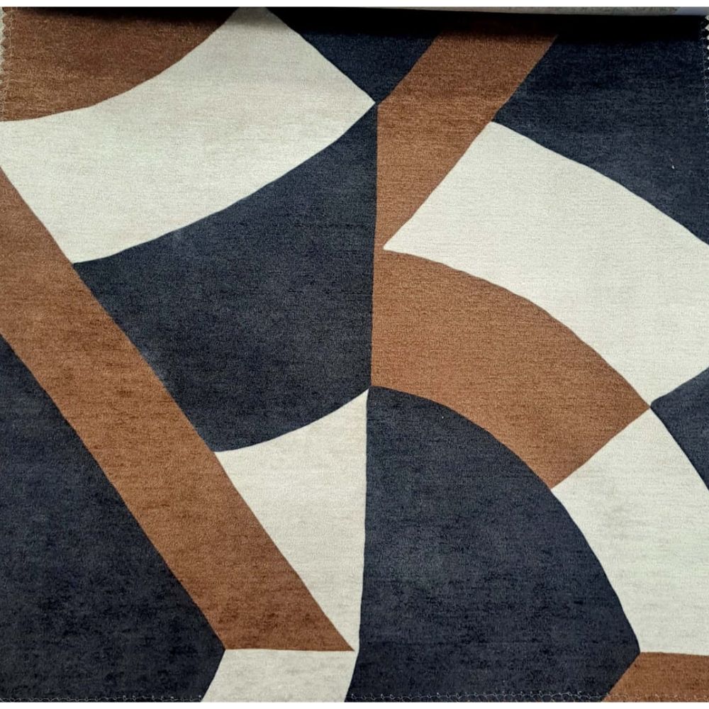 BEYOND BLACK GEOMETRIC UPHOLSTERY POLYESTER  FABRIC