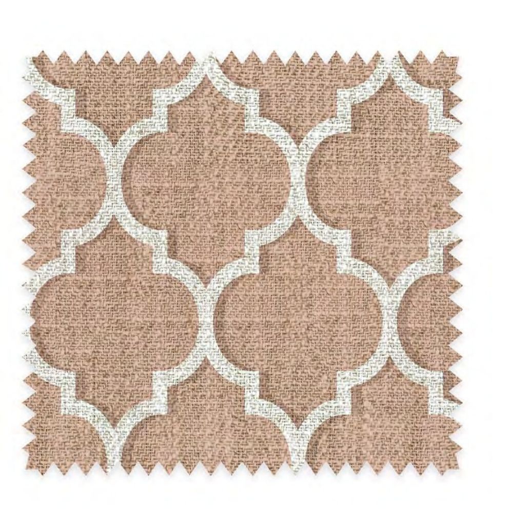 THE WHITE UPHOLSTERY GEOMETRIC  POLYESTER LINEN CO FABRICS