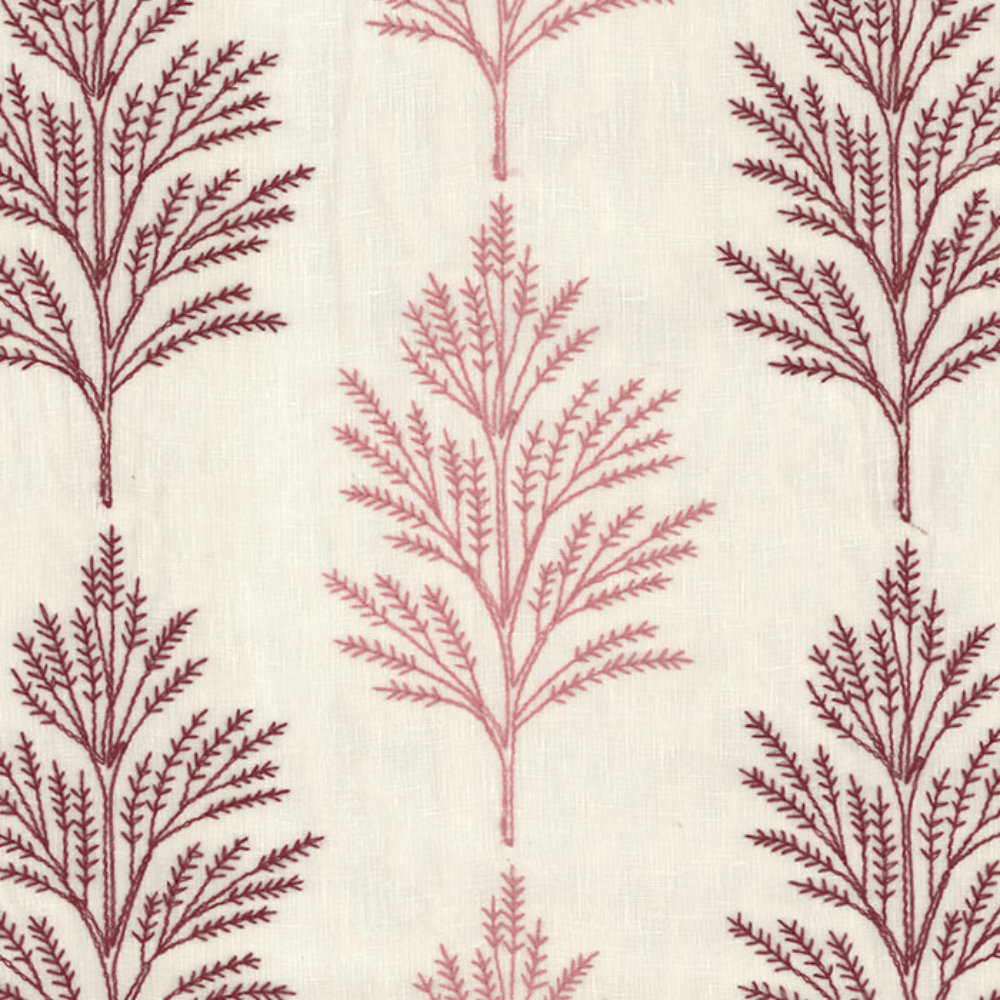 LUCY EMBROIDERY  TREE SHEER CURTAIN FABRICS
