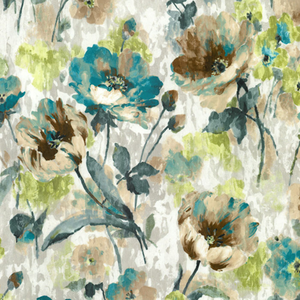 BARCELONA POLYESTER FLOWER PRINT  MAIN CURTAIN  FABRICS