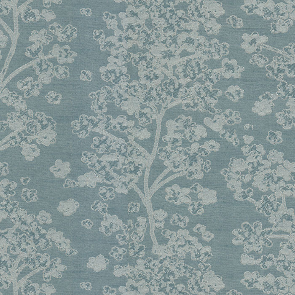 GLOSTER JACQUARD POLYESTER MAIN CURTAIN  LEAF BROWN FABRIC
