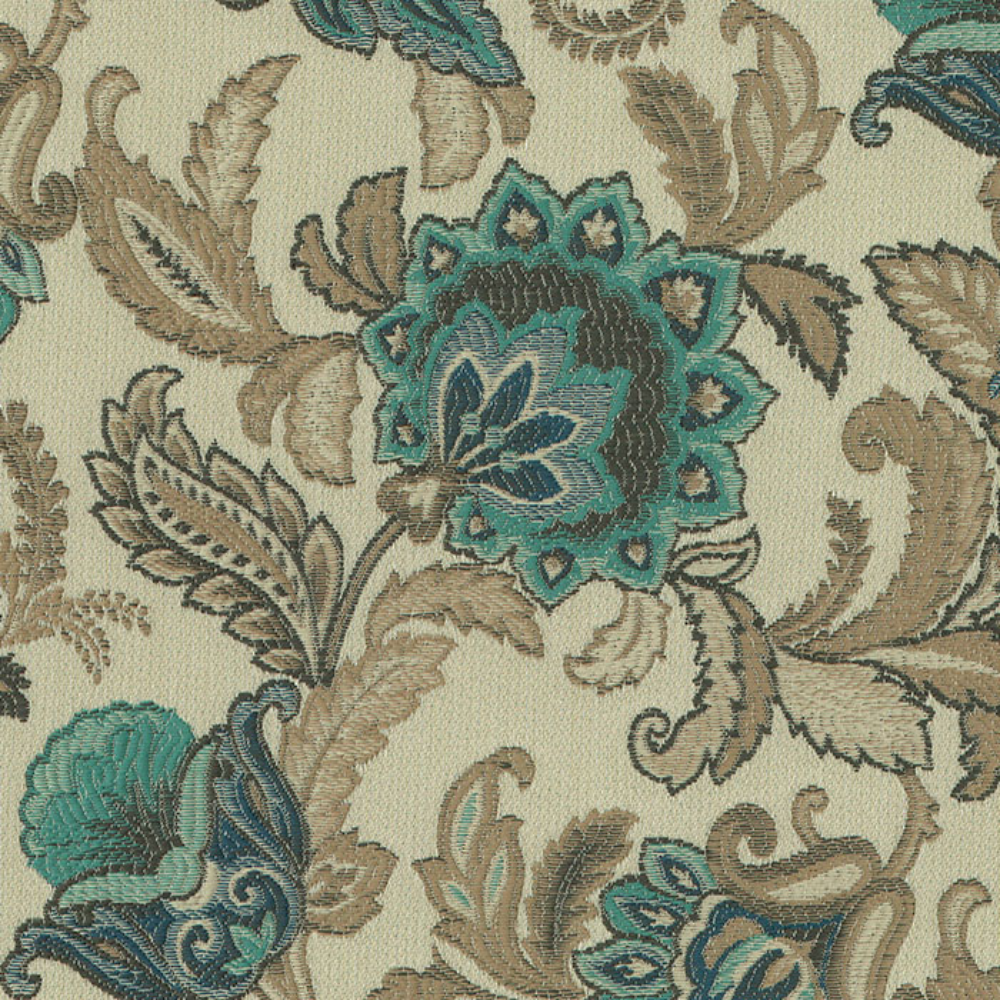 AUGUSTO JACQUARD SCROLL POLYSTER UPHOLSTERY FABRICS