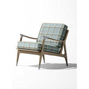 INDIAN SUMMER LIGHT BLUE CHECKS  SOFA FABRICS