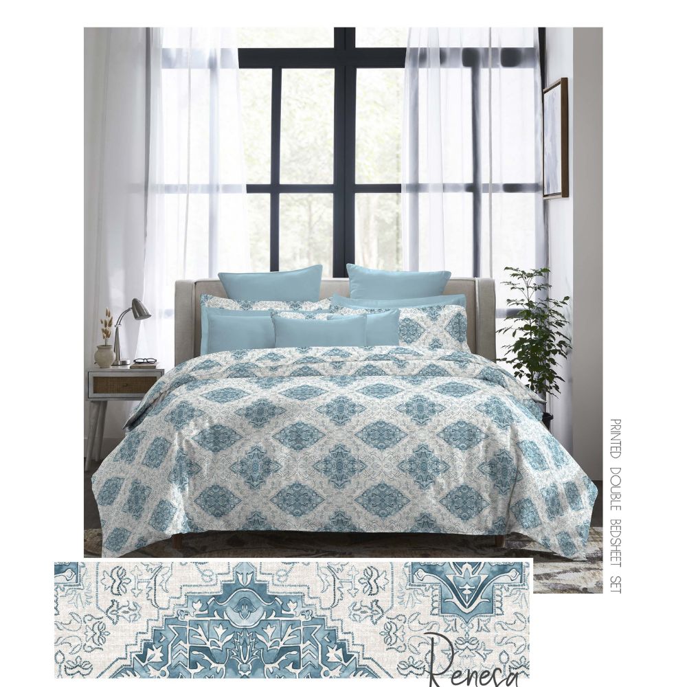 INDULGENCE RENEGA KING SIZE BED SHEET SET