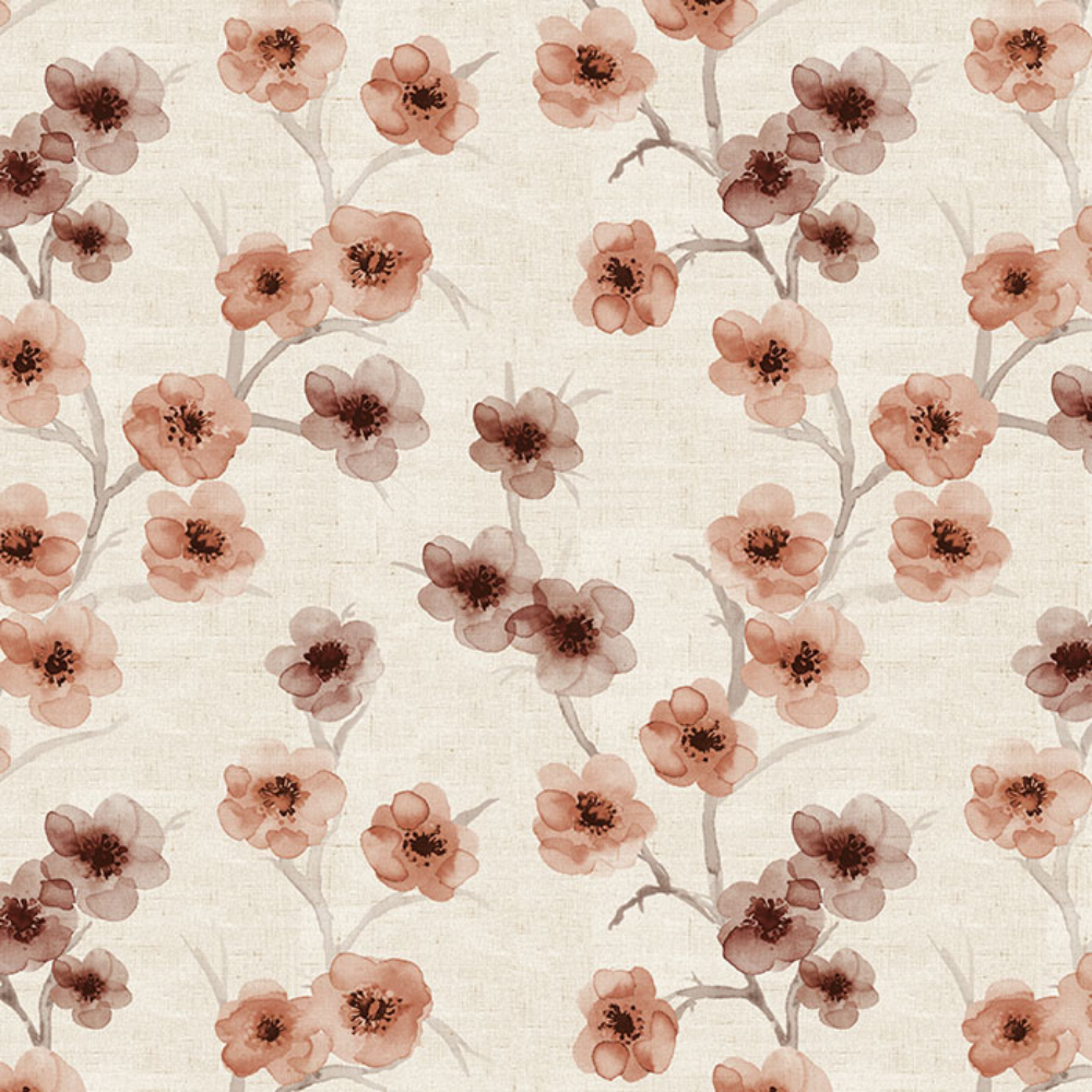 BARBADOS POLYESTER PRINT FLOWER MAIN CURTAIN FABRICS