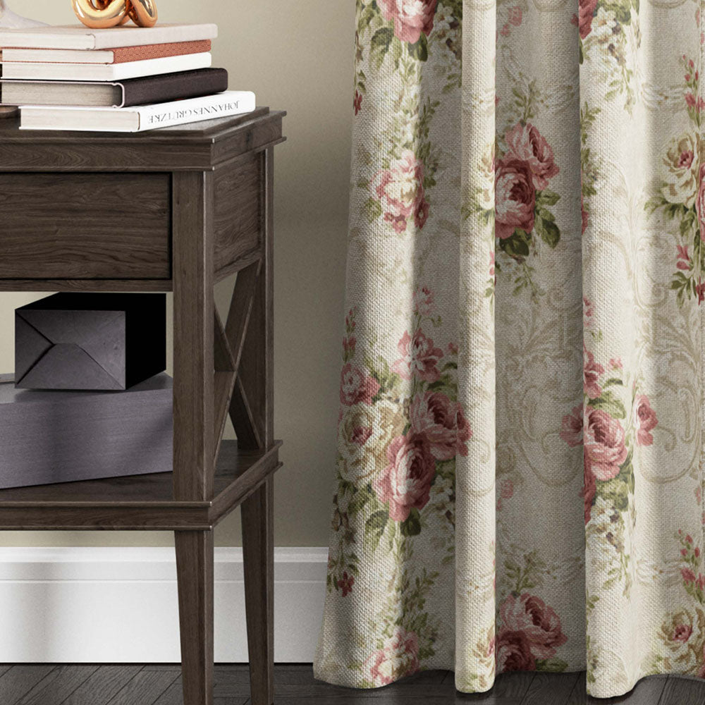 English Classic-Alluring  Galaxy printed  flower curttain fabric GL 29