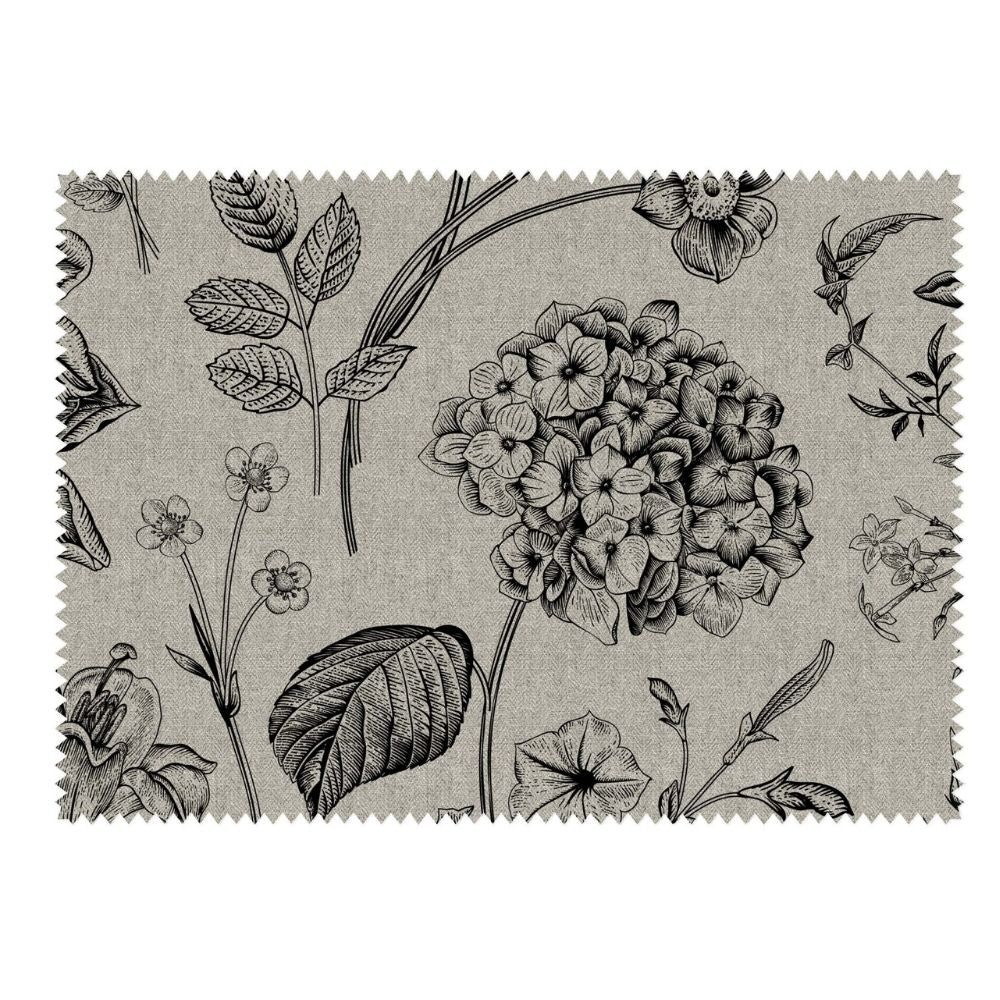 THE BLACK CONCEPT II UPHOLSTERY PRINT FLOWER FABRICS