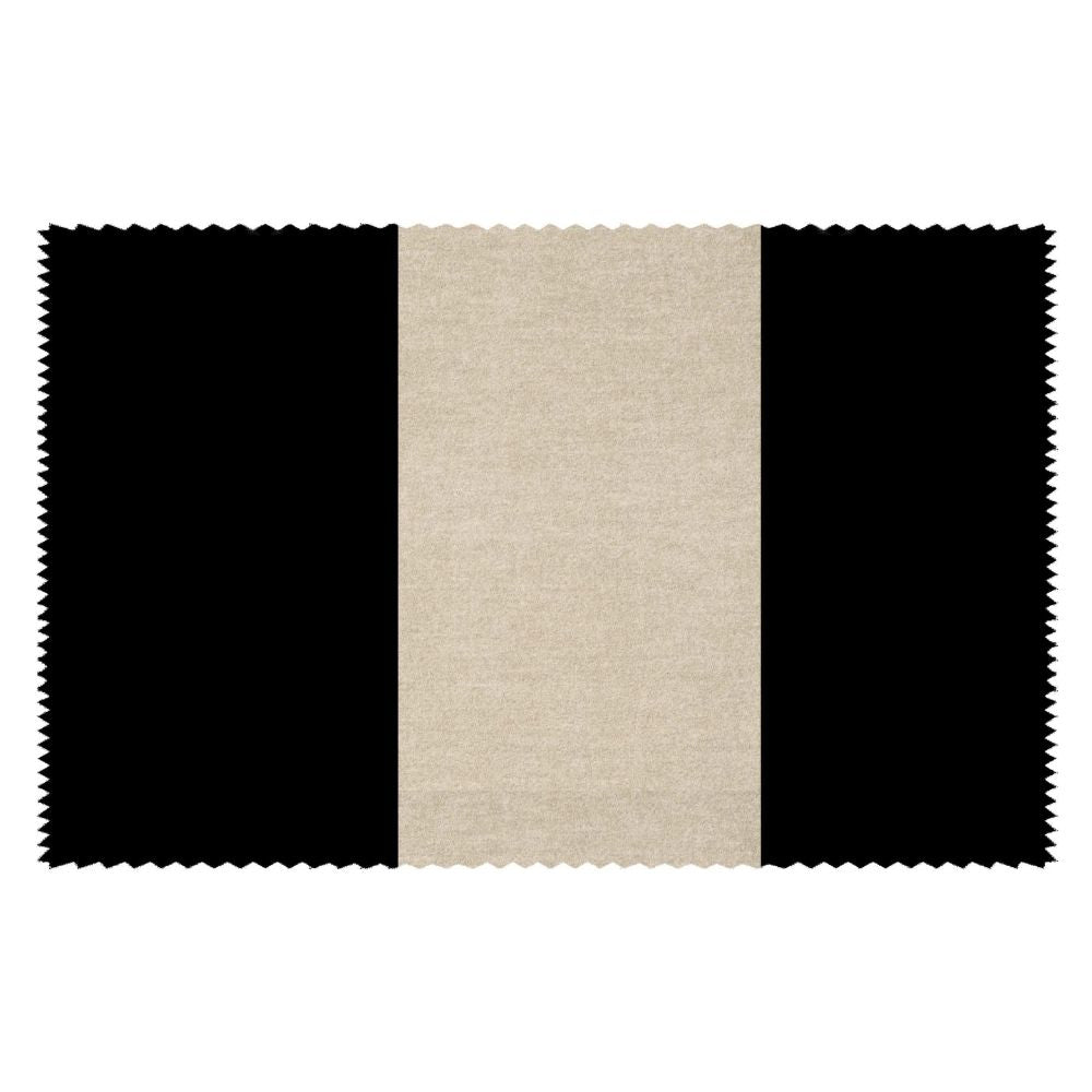 BEYOND BLACK STRIPE UPHOLSTERY POLYESTER  BLACK FABRICS