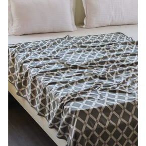 Rhombus Single Bed Ac Blanket / Dohar (Set Of 2 Pcs)