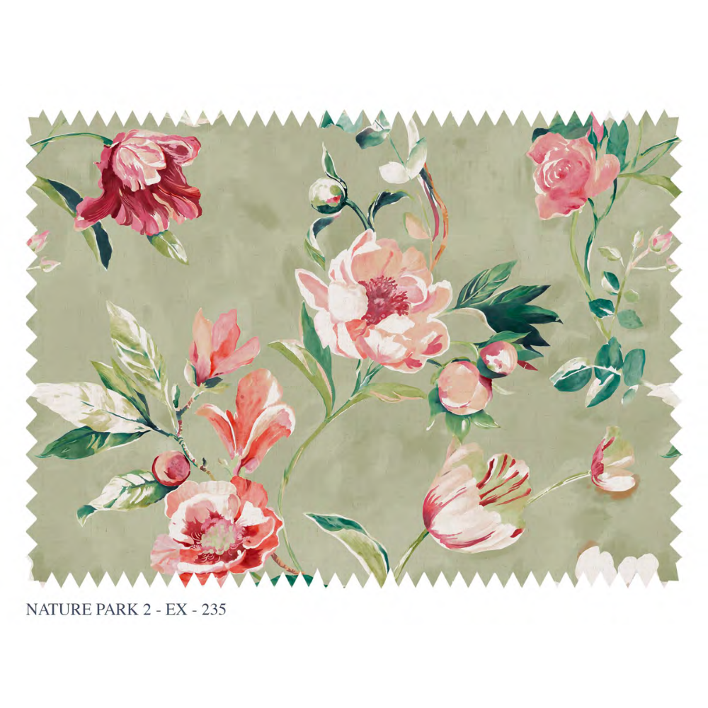 Nature Park-II EX-235 Elegant Drape – Excel Quality Blind Fabric Linen