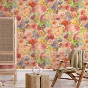 BLOOM PRINT MULTI COLOLR FLOWERIN HOME DECOR  WALL COVER  WALLPAPER
