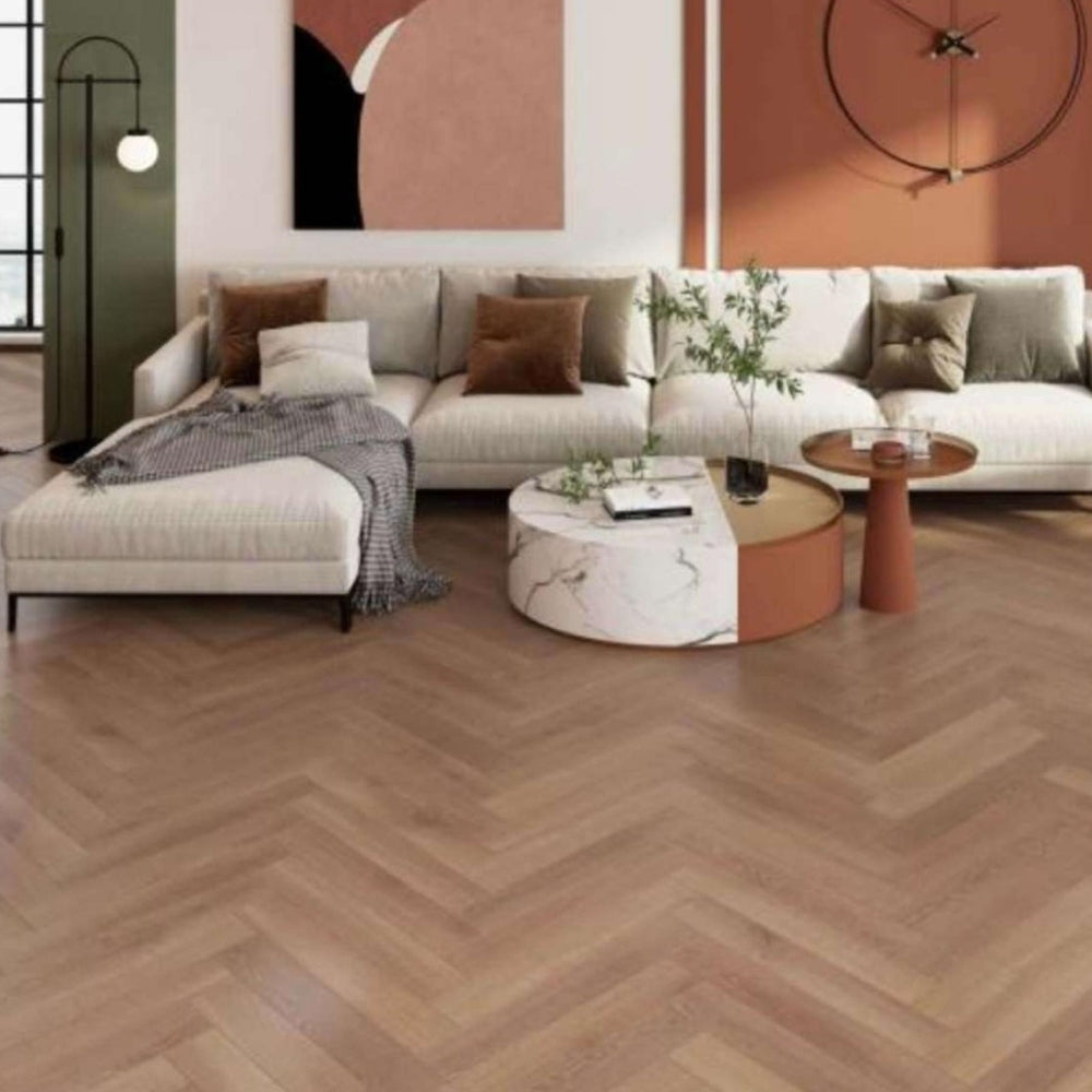 Ultra Herringbone Collection-Alluring Natural Oak