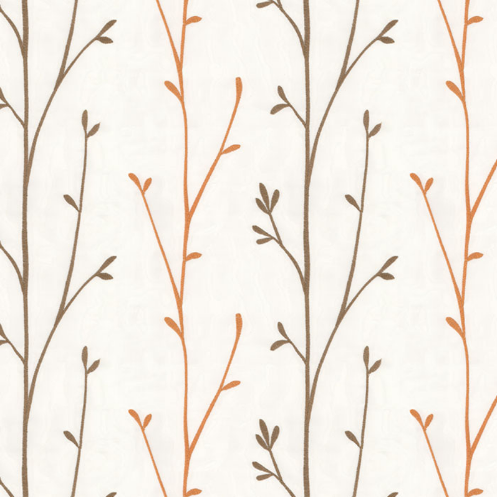 EMBROIDERY MAJESTIC TREE POLYESTER  SHEER CURTAIN  FABRICS B