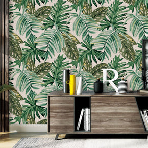 NOBLE GREEN LEAF HOME DECOR WALL COVER WALLPAPER