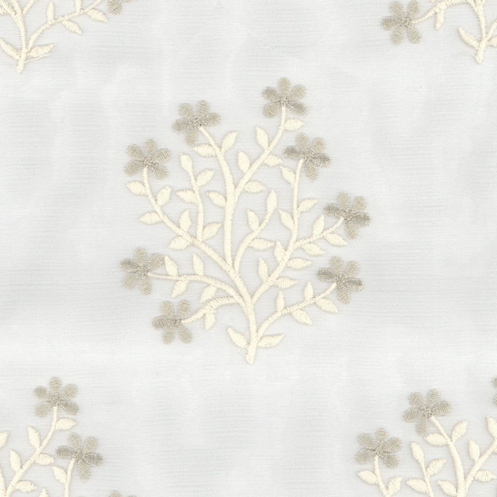 ELEGANT 32503  Embroidery Sheer  Curtain Fabric
