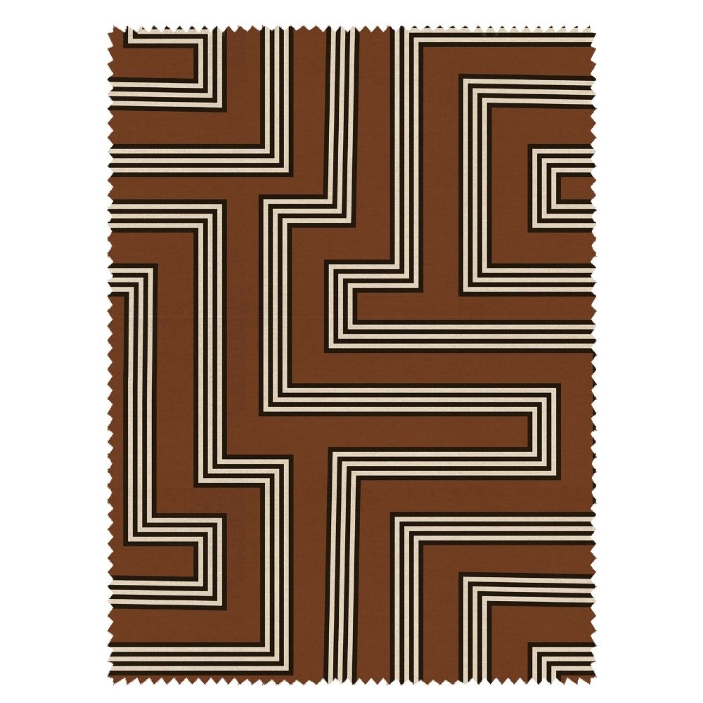 BEYOND BLACK POLYESTER GEOMETRIC SOFA FABRIC 129