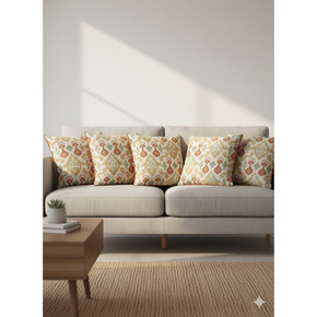 Artisan Ikat-Inspired Cushion Cover 40CMX40CM Set - 5-Pack for Living Room