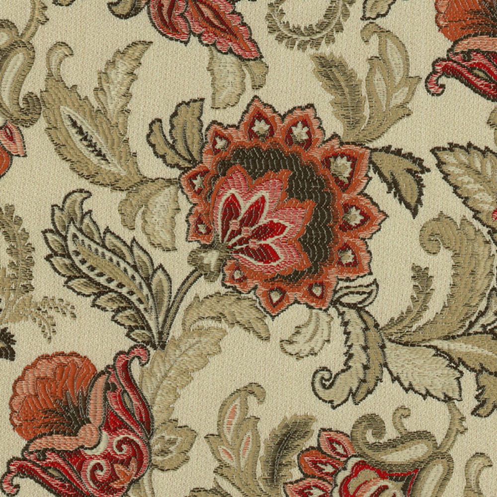 AUGUSTO JACQUARD SCROLL POLYSTER UPHOLSTERY FABRICS