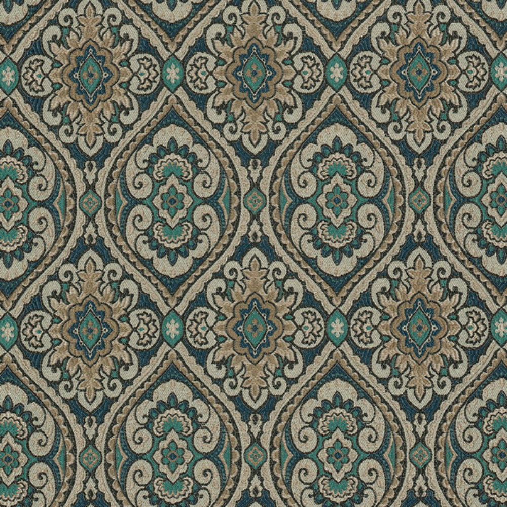 Malibu  polyester Upholstery jacquard Ogee fabrics