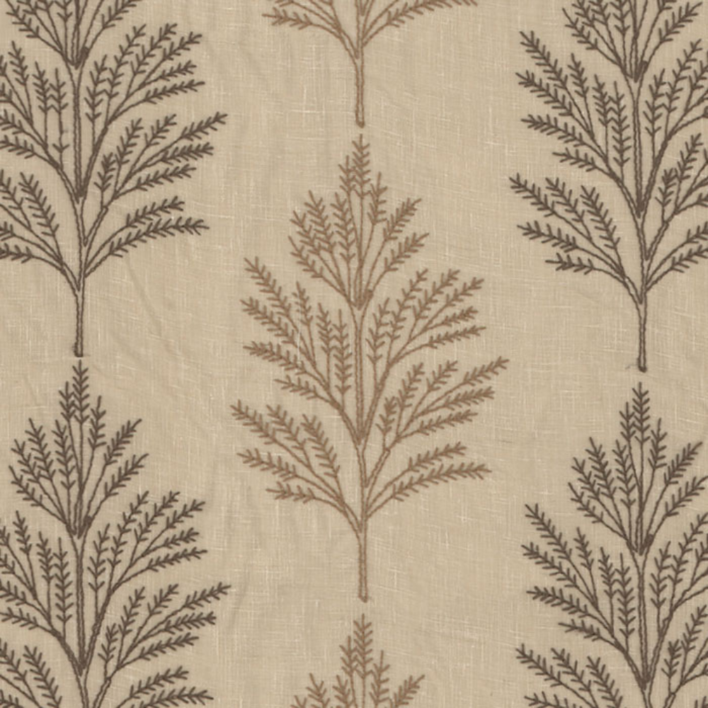 LUCY EMBROIDERY  TREE SHEER CURTAIN FABRICS