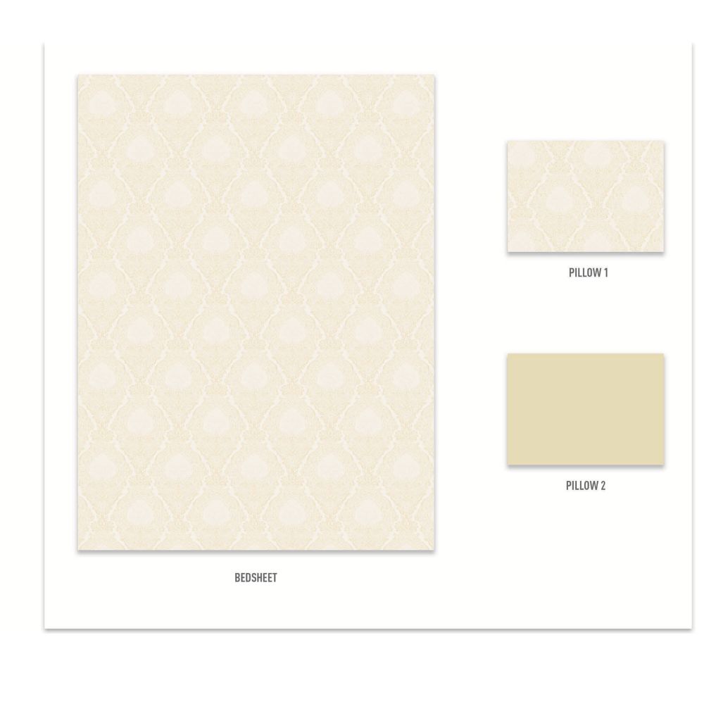NECTORSOFT ROGETTE KING SIZE BED SHEET SET